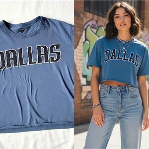 Dallas Mavericks Cropped Tee Large - sportswear Streetwear